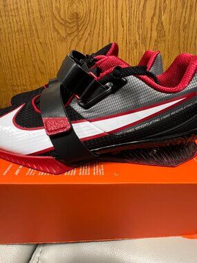 Nike Romaleos 4 Weightlifting Shoes Men Size 11” Red White Black CD3463-003